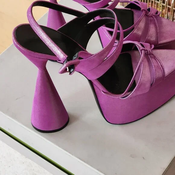 D'Accori Belle Platform Sandals Sz 40 - Picture 4 of 8